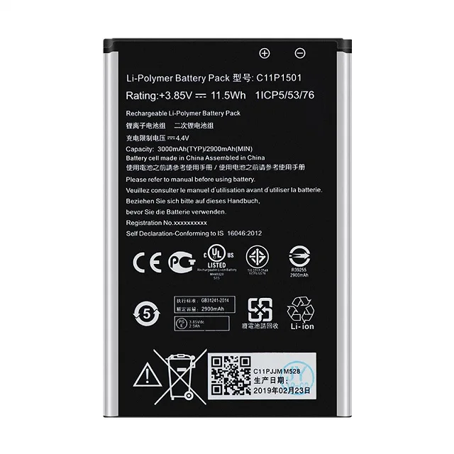 Аккумулятор C11P1501 3000 мАч для ASUS ZenFone2 Laser 5 дюйма/6 дюймов zenfone selfie ZE550KL ZE601KL ZD551KL |