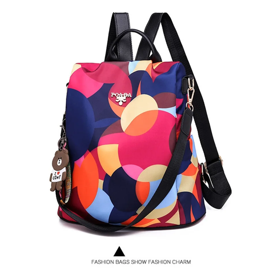 Модный рюкзак, сумка Mochila Feminina, водонепроницаемый, ткань Оксфорд, женский рюкзак, многофункциональный, Противоугонный, для улицы, для путешествий, рюкзаки