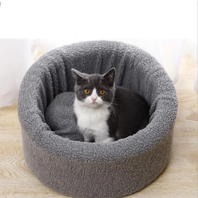 

Pet Cat Dog Comfy Calming House Kennel Puppy Cave Sleeping Bed Christmas tree shape Winter Warm Bed For Cats Dog Pet supplies