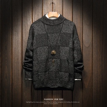 

Men'S Sweaters Spring Autumn Winter Clothes 2020 Plus Pull OverSize M-4XL 5XL 6XL Japan Style Casual Standard Designer Pullovers