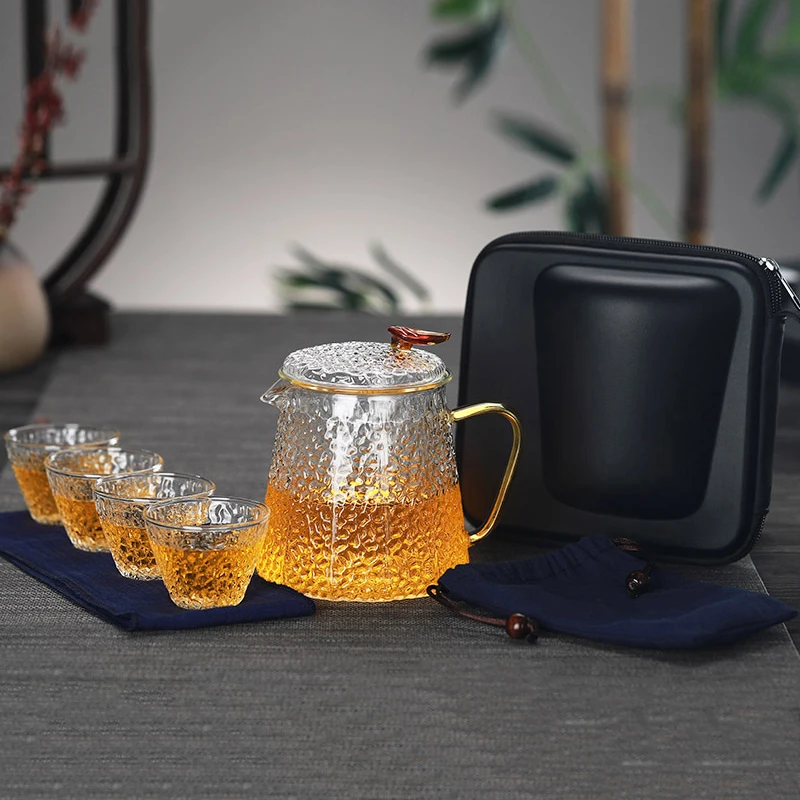 Стеклянные Чайники для цветов чая кофе чайники gaiwan чайные чашки один горшок