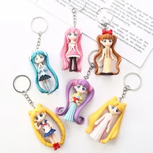 Стиль мультфильм стерео кукла в японском стиле Аниме длинные волосы Красивая девушка воин yao chi quan kou кулон женские аксессуары