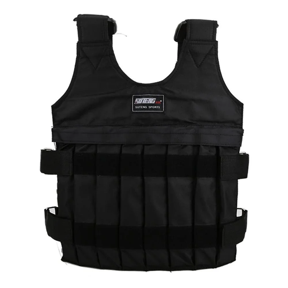20kg 50kg Loading Weighted Vest Adjustable Exercise Training Fitness Jacket Gym Workout Boxing Vest Fitness Waistcoat weighted vest