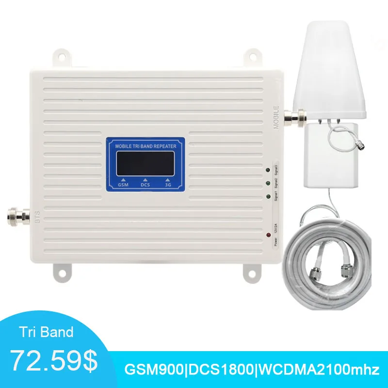 4G усилитель сигнала трехдиапазонный усилитель 900 1800 2100 GSM DCS WCDMA 2G 3g 4 аппарат не привязан к оператору сотовой связи усилитель сигнала мобильного телефона Сотовая связь Wi Fi ретранслятор/