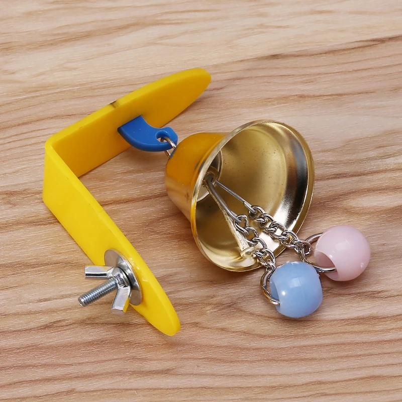 Parrot Toy Parrot Bell Toys Birds Chewing Hanging Cage Bite Accessories Parakeet Beads Play