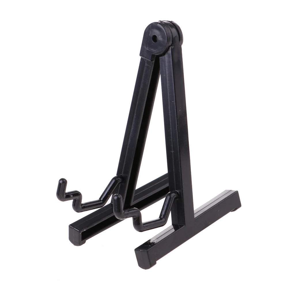 1/6 Scale Miniature Musical Instrument Model Come With Stand & PU Box for Action Figures Dolls Accessory-Wooden V Guitar Model