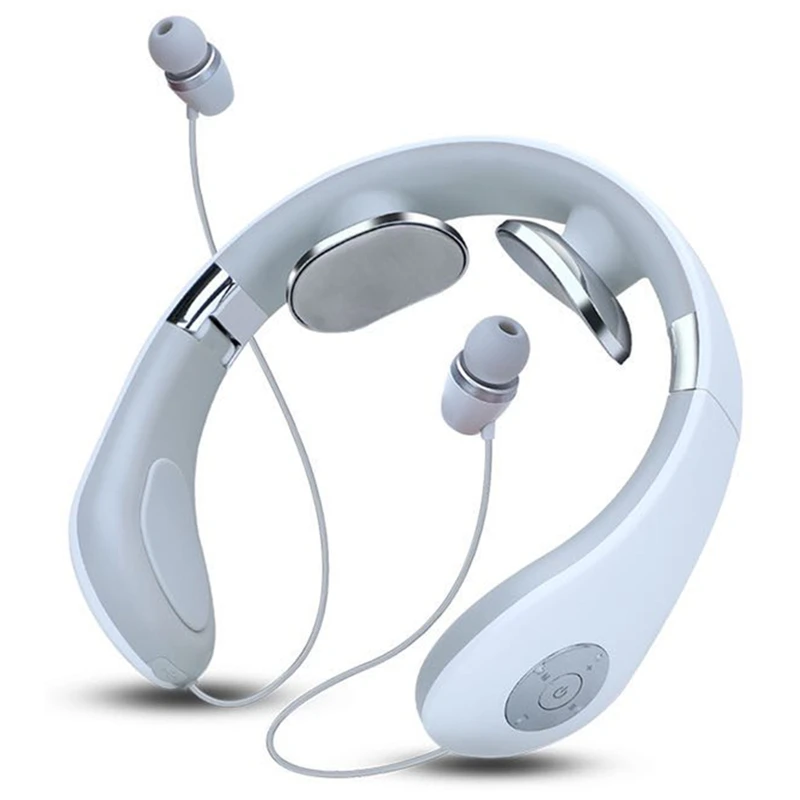 

Foldable Bluetooth 5.0 Neck Massage Wireless Portable In-Ear Headphone Heating 62KA