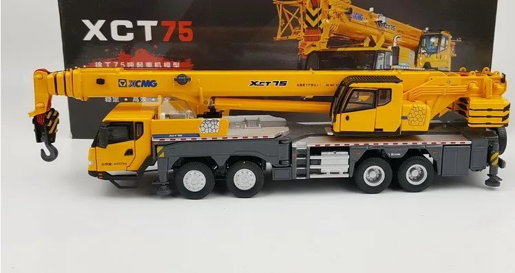 1:50 Xct75 75ton мобильный тяжелый кран металлическая модель грузовика сплав