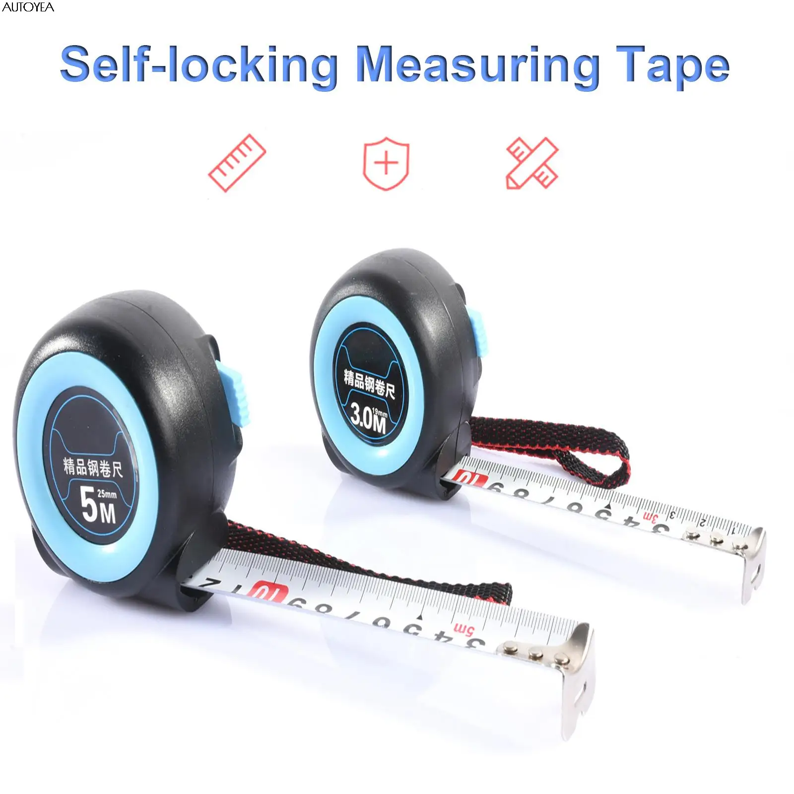 Auto Lock Measuring Tape Automatic Tape Measure Retractable Self