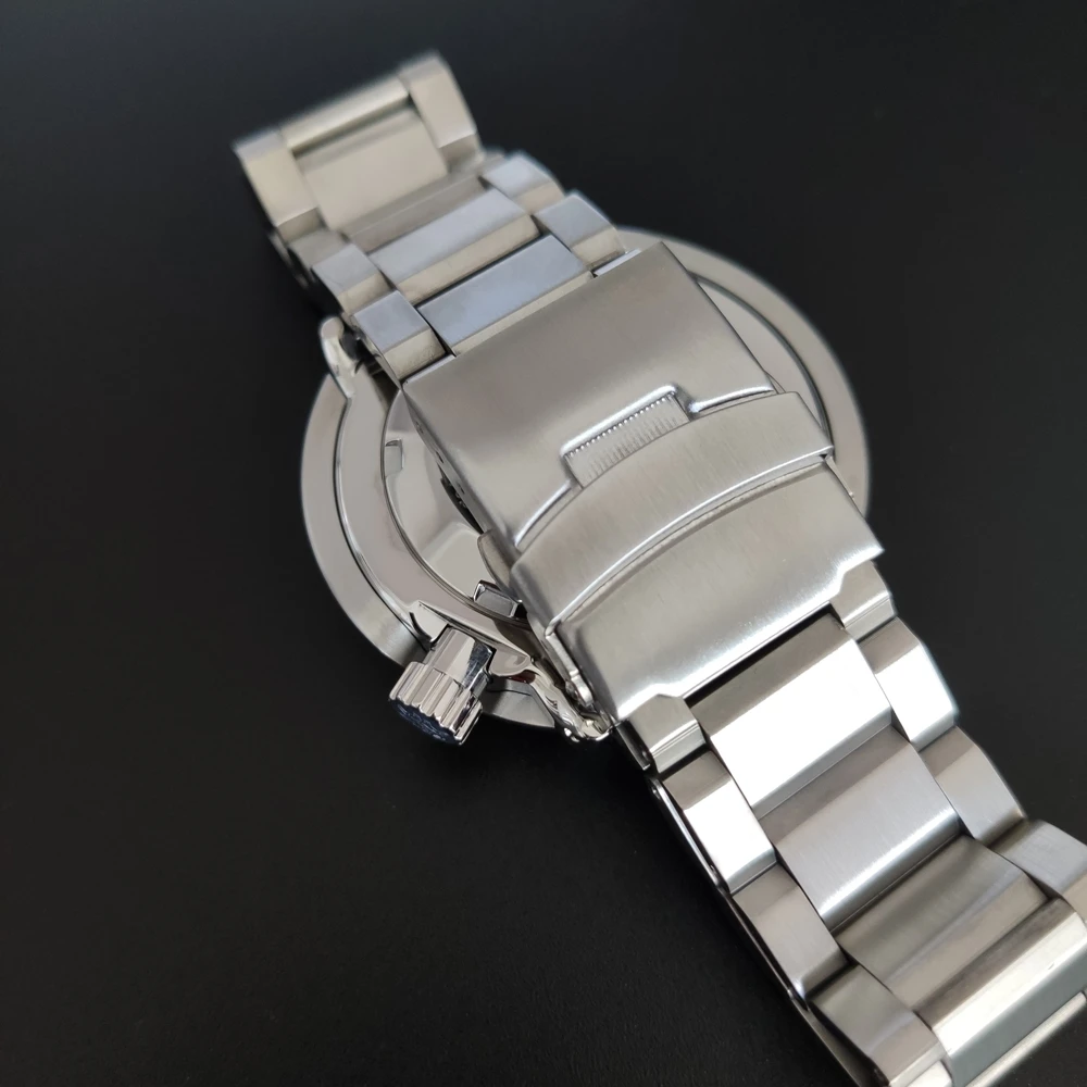 Часы Мужские автоматические механические Супер Светящиеся спортивные консервы дайвинг часы сапфировые линзы 30 бар водонепроницаемые мужские часы