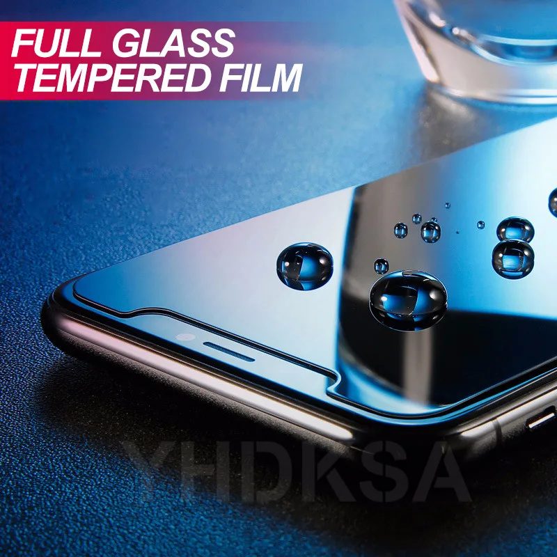 Антишпионское закаленное стекло Защитная пленка для iPhone X XR XS 11 Pro Max 8 7 6 6S Plus 5 5S