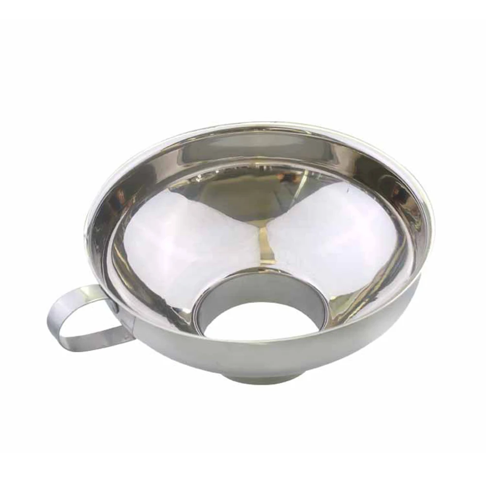 Нержавеющая сталь Воронка широкая горлышко банка бутылка Воронка чашка масло винные бобы Бункер инструмент Кухонные гаджеты Прочный никогда не ржавеет чистая