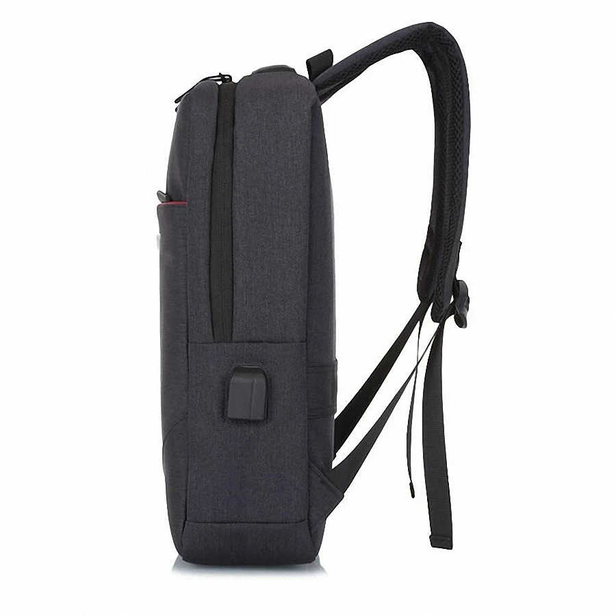 Рюкзак для ноутбука зарядка через usb рюкзак Для мужчин рюкзак для деловых поездок Водонепроницаемый нейлоновая сумка для школы, колледжа, мужской рюкзак, LI-2613