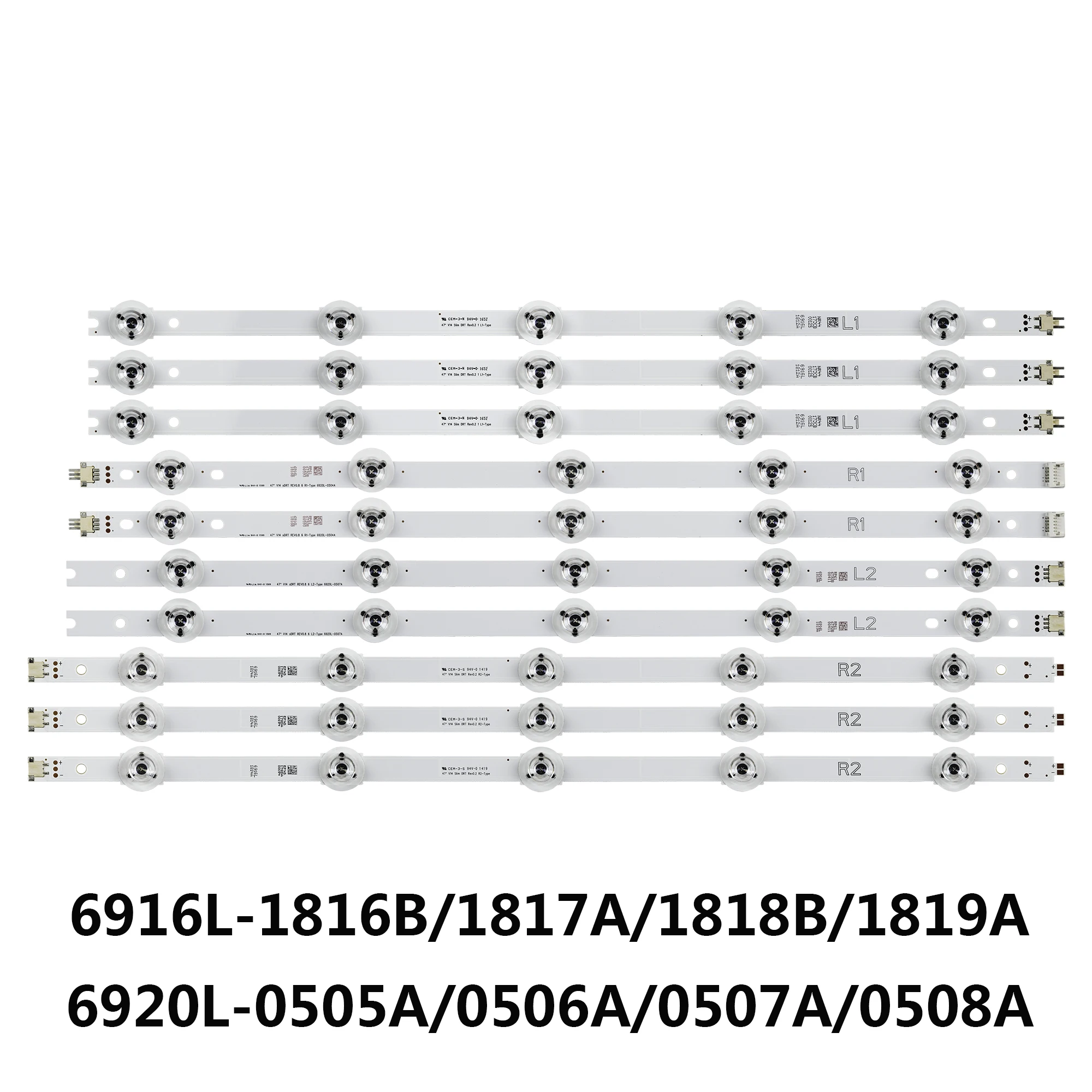 Светодиодная лента для LG 47 &quotV14 sDRT REV0.8 6 L2 + R2/L1 R1 6920L-0505A 6916L-1817A 6920L-0504A 6916L-1816B 47LB450