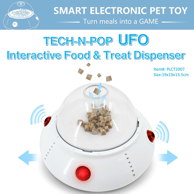 SunGrow Interactive IQ Treat Ball Toy - Fun Slow Feeder - Food Dispenser - Prevents Obesity Improves Digestion - Stronger Dog-Pet Parent Relationship