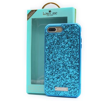 

Shining Powder Sequins Case For iPhone XSMAX Phone Soft Silicone Glitter 2 in 1Cover Back For iPhone 6s 7 8 plus phone case