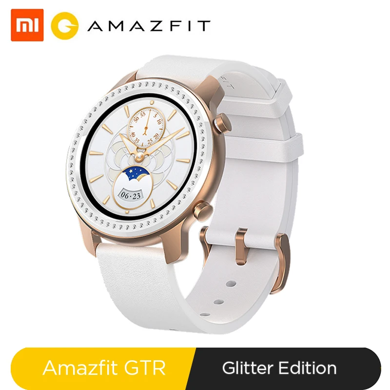 $179.99 Stock Glitter Edition New Amazfit Gtr 42Mm Smart Watch 5Atm Smartwatch 12Days Battery Music Cont