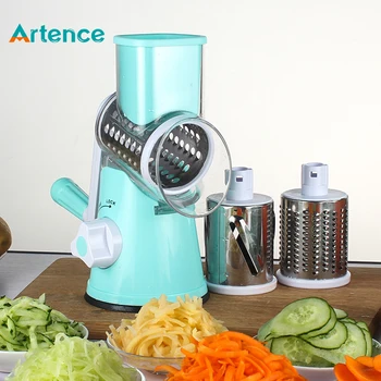 

Artence Manual Vegetable Cutter Slicer Multifunctional Round Mandoline Slicer Potato Cheese Kitchen Gadgets Kitchen Accessories