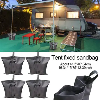 

4Pcs Waterproof Fixing Oxford Awning Tent Stand Fix Outdoor Camping Umbrella Instant Feet Sun Shelter Weighted Sand Bag Holder