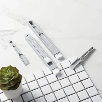 

Multifunctional mini brush dustpan cleaning Three-In-One Door And Window Crevice Brush Keyboard Brush