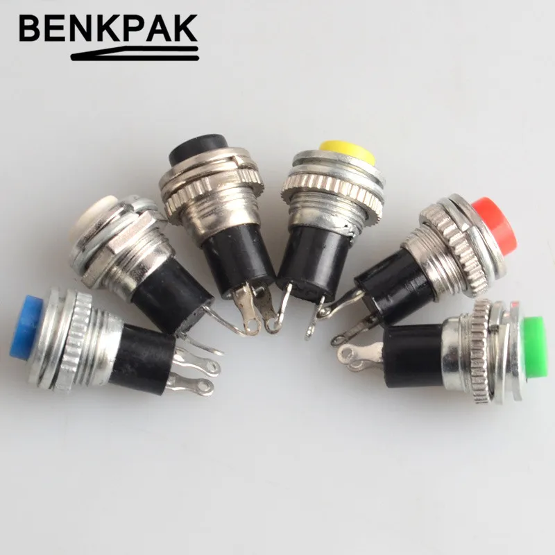 10 мм пружинный обратный кнопочный переключатель нормально открывающийся без