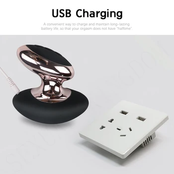 Strong Motor Vibrator Powerful Handheld G-spot Clitoral Stimulator Silicone Female Masturbator Adult Sex Toys for Woman and Man 5