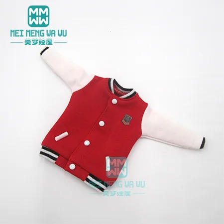 Blyth Кукла одежда красная бейсбольная форма, шорты, кожаная обувь Рождественский подарок - Цвет: xB-005-E