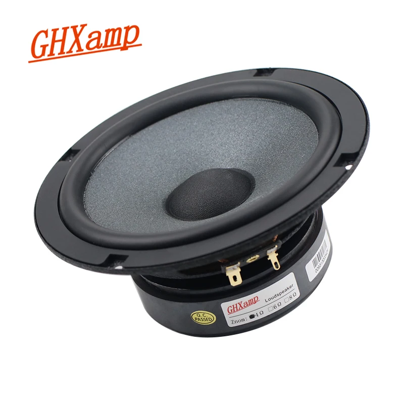 Médio do Woofer do Carro de Ghxamp Polegadas com Choque hz da Sensibilidade Alto-falante Baixo Poderoso w 60 Alta-5.5 Khz 4ohm 1 Pces 6.5 25-50