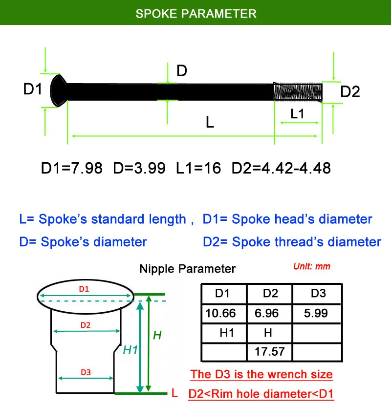 8G Diameter 4.0 mm Straight Pull Head Motorcycle Spokes 45# Carbon Steel Material Galvanization Surface Sliver Motocross Spokes