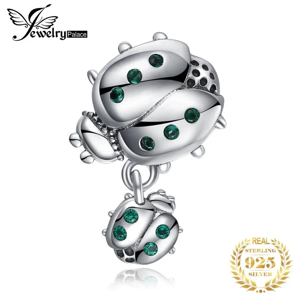 JewelryPalace Божья коровка серебряные бусины 925 пробы Подвески Серебро оригинал для