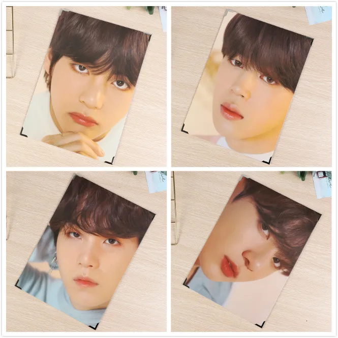 Kpop в стиле группы Bangtan Boys плакат для мальчиков фотокарты фото рамка