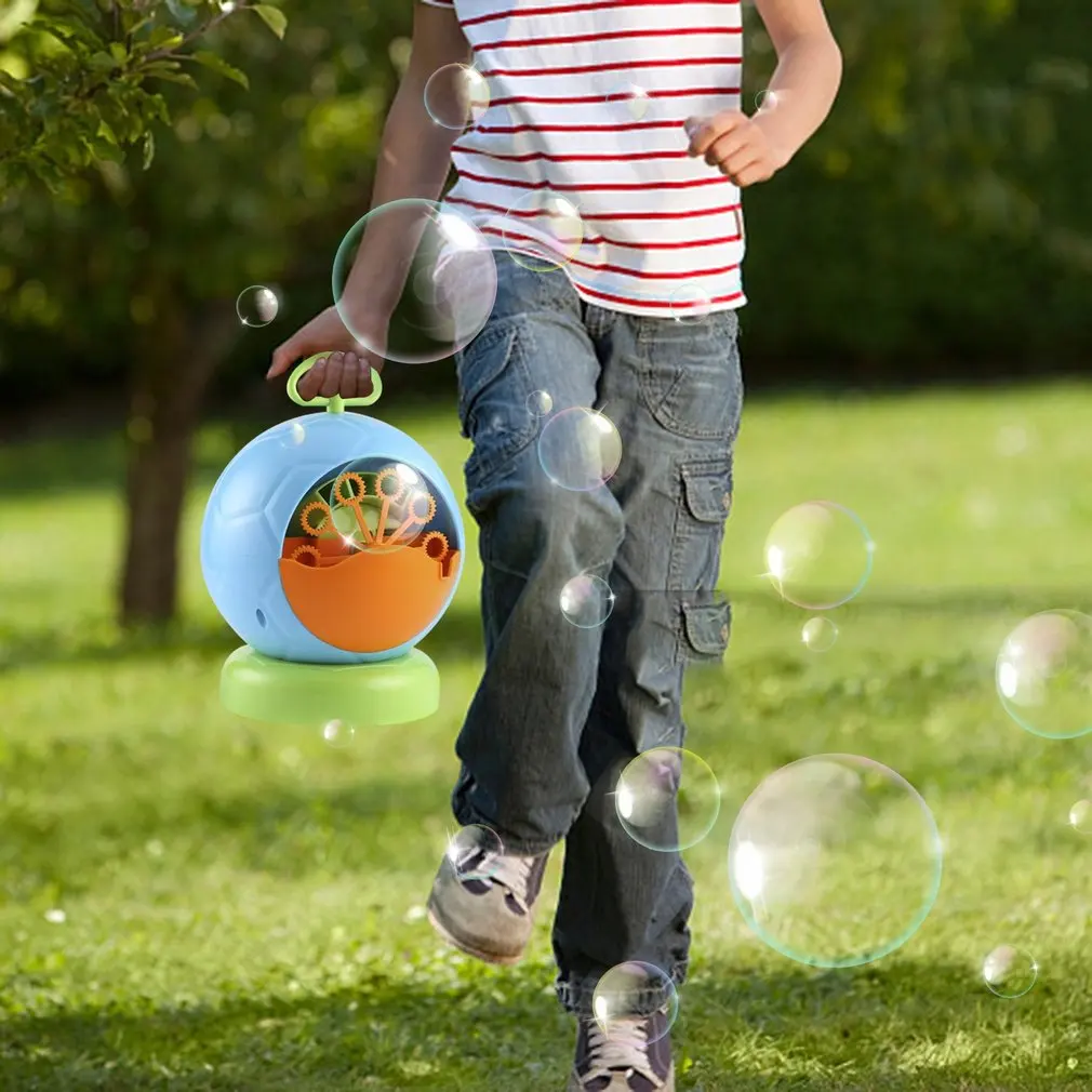 Portable Automatic Bubble Machine Bubble Blowing Soap Bubbles for Outdoor or Indoor Party Bubbles Maker Toy Gift Kids Fun