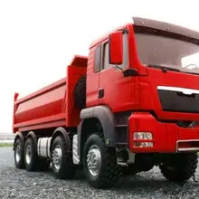 LESU MAN 8*8 гидравлический подъемный RC модель самосвал TruckESC Servo радио светильник звук THZH0350