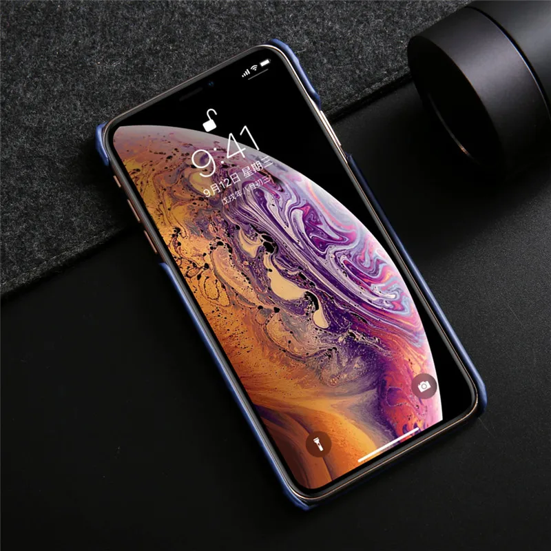 Кожаный чехол Xr чехол для iPhone 8 Plus Роскошный Матовый тонкий чехол из коровьей кожи для iPhone 6 6s 7 Plus X Xs Max 11 Pro Max Funda