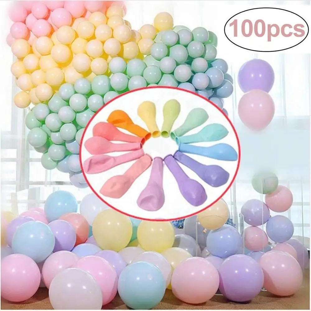 

100pcs Pastel Latex Balloons 10inch Macaron Candy Colored Latex Party Balloons Birthday Wedding Graduation Christmas Anniversary