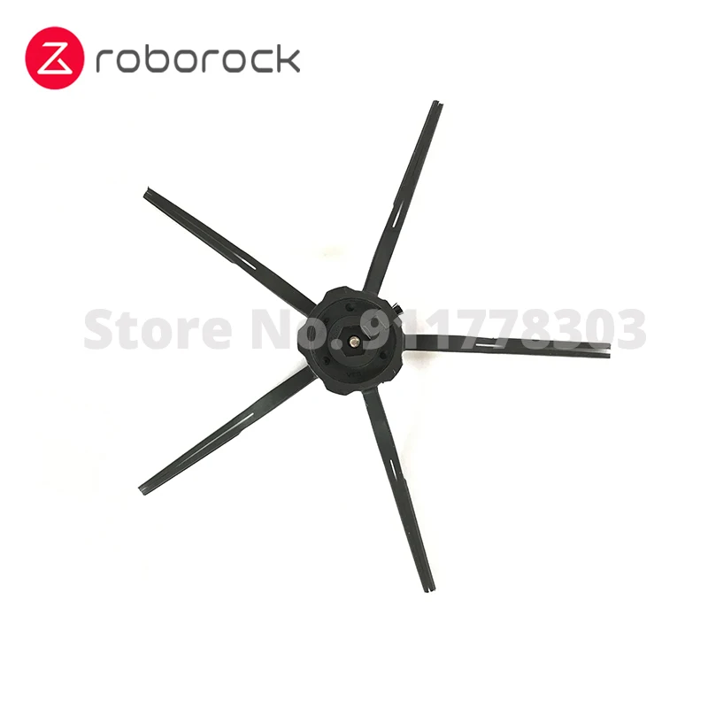 Original Weiche Geklebt Seite Pinsel für Roborock S65 S55 Max S65 Reine S65 MaxV E45 S45 S45 Max Robotic Vakuum reiniger Schwarz 2 TEILE/PAKET