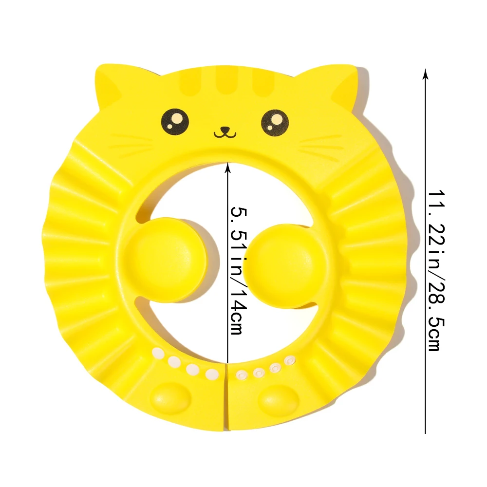 Baby Kid Shampoo Shield Head Cover Shower Cap Hair Wash Ear Protection Infant Child Cartoon Bath Safe Cap Visor Bathing Protect hair wash hat,shampoo shower cap,hair wash shield