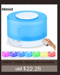 550ML Electric Aroma Diffuser Ultrasonic Air Humidifier LED Lamp Aromatherapy Mist Maker Remote Control Essential Oil Diffuser 10 H2403b0a05df649bda7b54881114ab9a04