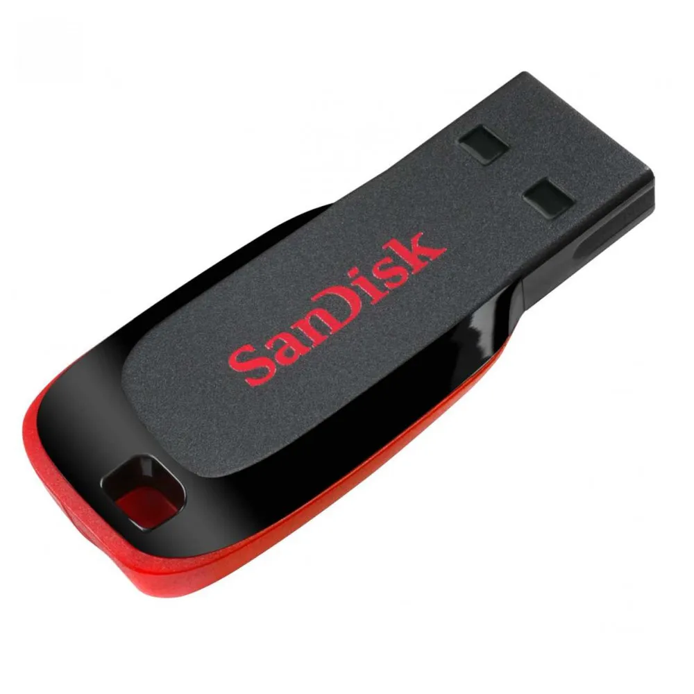 Флэш накопитель SANDISK USB2 32GB SDCZ50 032G B35 (черно красный моноблок)|USB флэш-накопители| |
