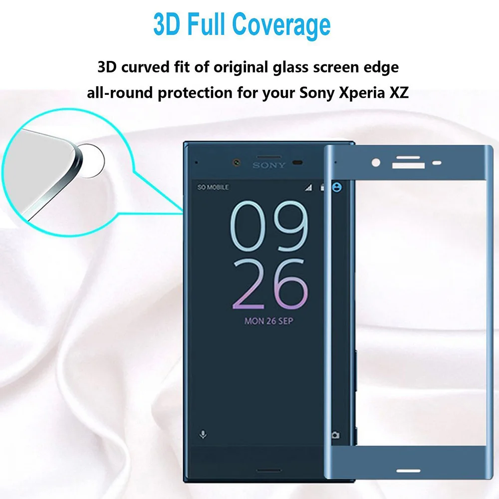 Защитное стекло BBSW закаленное для Sony Xperia XZ Dual 9H 3D полное покрытие Защита экрана