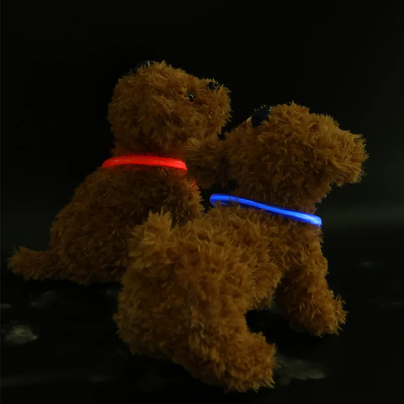 Ошейник для домашних животных, USB зарядный светильник, ошейник для кошек, собак, ночная безопасность, гиена, светящийся ошейник, товары для домашних животных