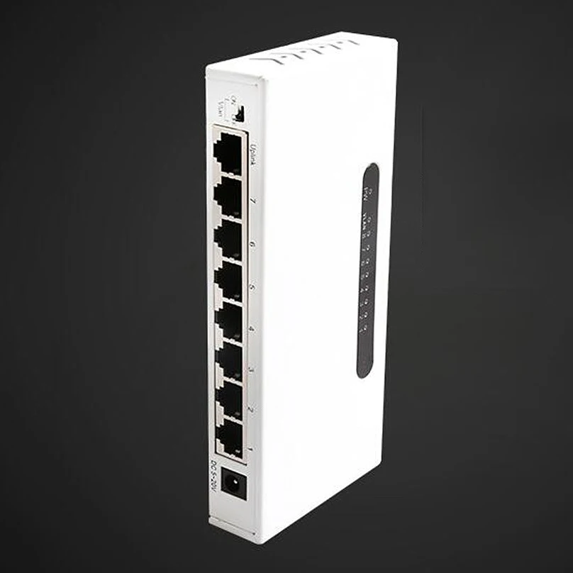 8 портов сетевой коммутатор Gigabit настольный коммутатор 10/100/1000 Мбит/с Rj45 порт Soho Коммутатор 16 Гбит/с коммутационная емкость с металлом