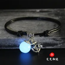 Ночной светильник в Корейском стиле для мужчин и женщин, черный ремешок, красный ремешок, ножной браслет, простой студенческий ножной браслет, мужские, ts, цепочка на ногу, ножной браслет, аксессуары