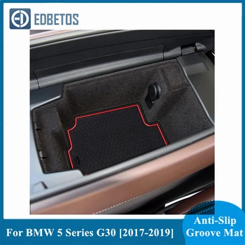 

For BMW 5 Series G30 2017 2018 2019 Car Gate Slot Pad Non-Slip Cup Mat Anti Slip Door Groove Mat Interior Car Accessories