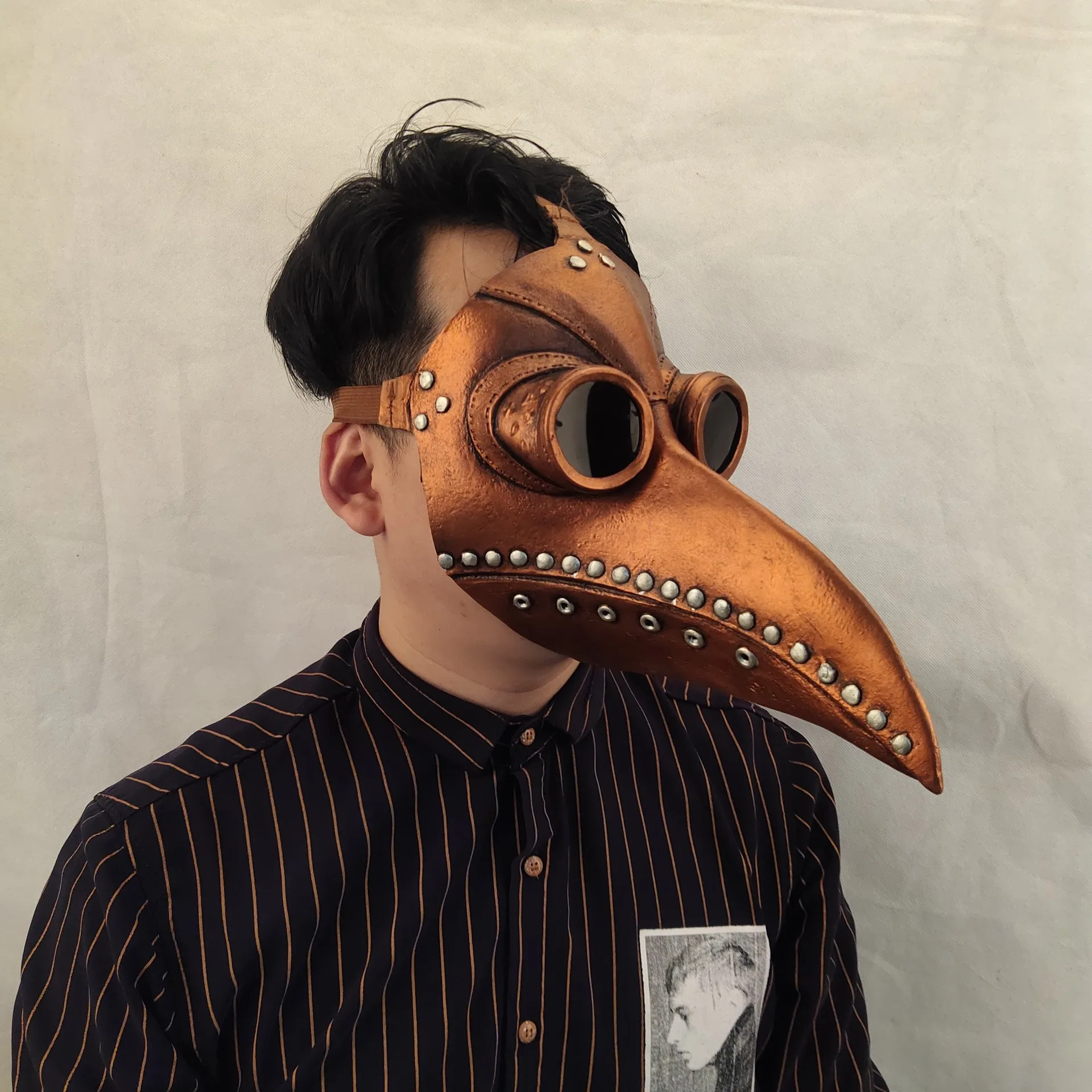 Dinntty Halloween Maske - Schwarze Krähe Raben Maske Mit Federn Für Cosplay