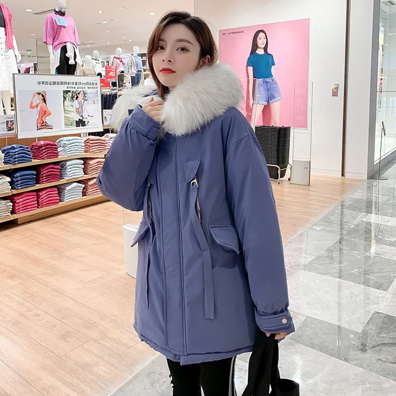 

Photo Shoot down Jacket Cotton-padded Clothes Women's 2019 Winter New Style Korean-style Mid-length Loose Fashion Cotton-padded