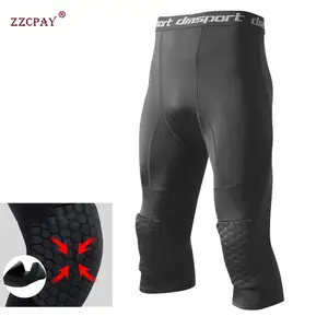 Men Basketball Pants Knee Pads Support Basic Leggings Compression Pants  Sports Protective Anti-collision Gear Padded Pants - AliExpress