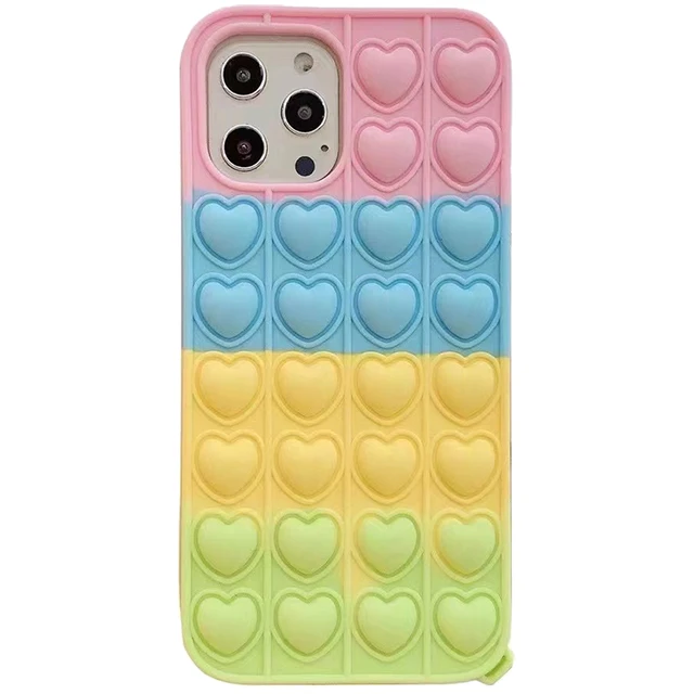 Agrotera Soft Silicone Case Cover for iPhone 7 8 Plus X XS XR 11 Pro Max SE 2020 12 Pop it Fidget Toys Rubber Yellow Duck 18
