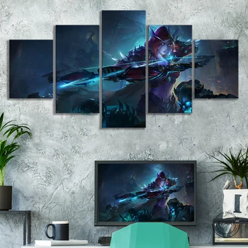 

Sylvanas Windrunner World of Warcraft Video Games Art Oil Painting on Canvas Warcraft Games Art Frameless Painting Birthday Gift