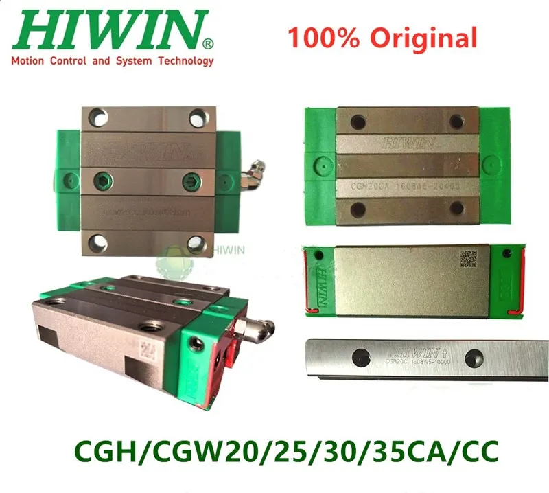 HIWIN linear guide block carriage CGH20CA CGH25CA CGH30CA CGH35CA CGW20CC CGW25CC CGW30CC CGW35CC High dustproof Anti torque CNC afbeelding